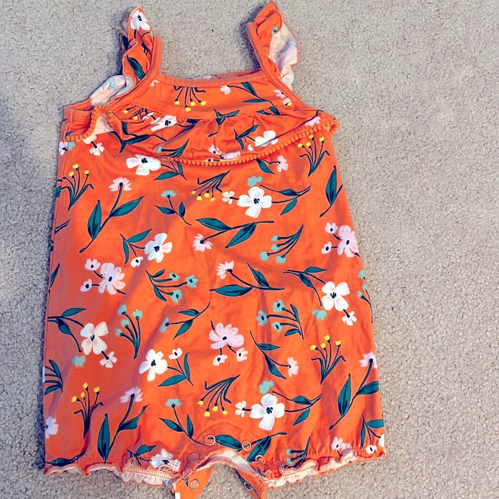 Floral toddler romper
